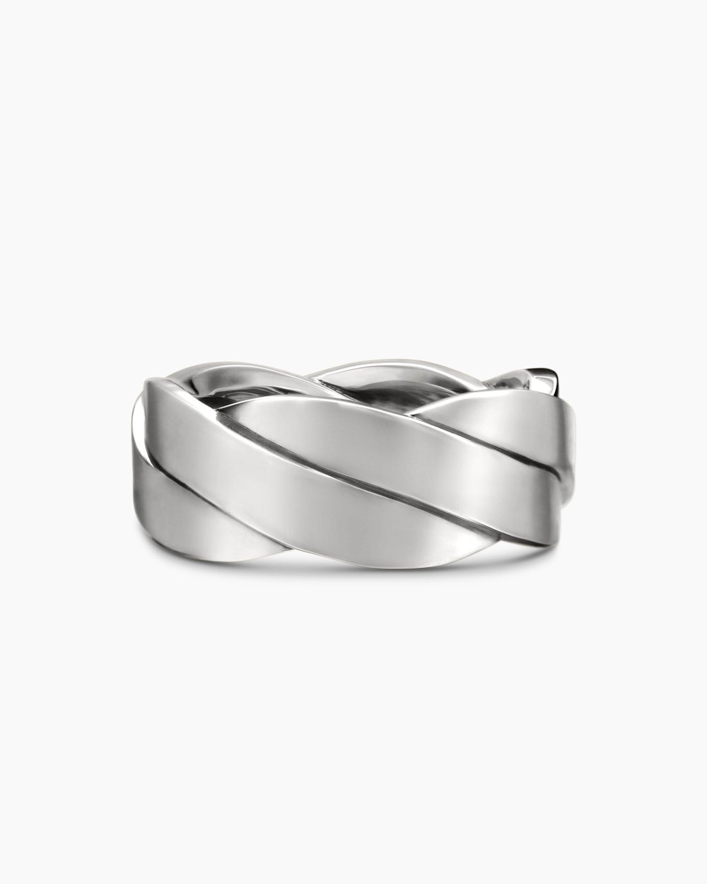 Mens DY Helios Band Ring in Sterling Silver, 9mm