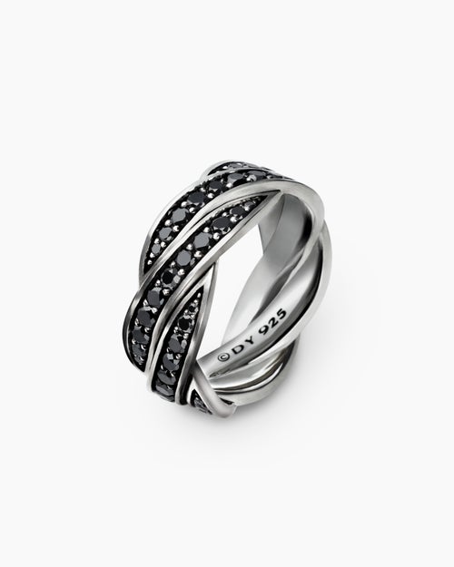 Mens DY Helios Band Ring in Sterling Silver, 9mm