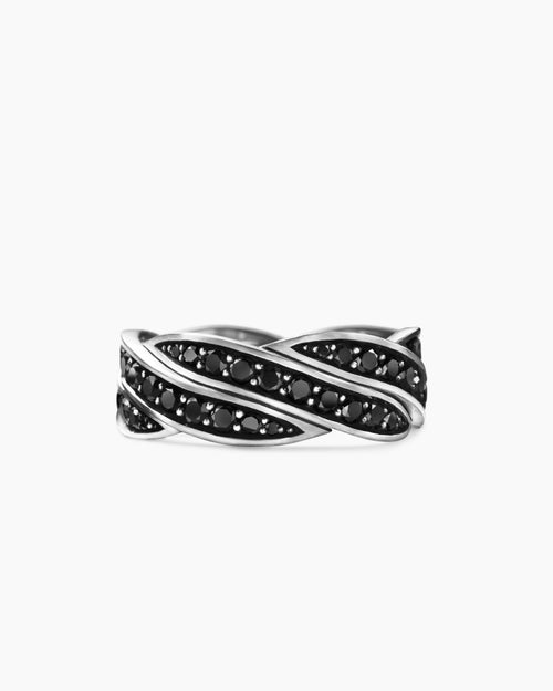 Mens DY Helios Band Ring in Sterling Silver, 9mm