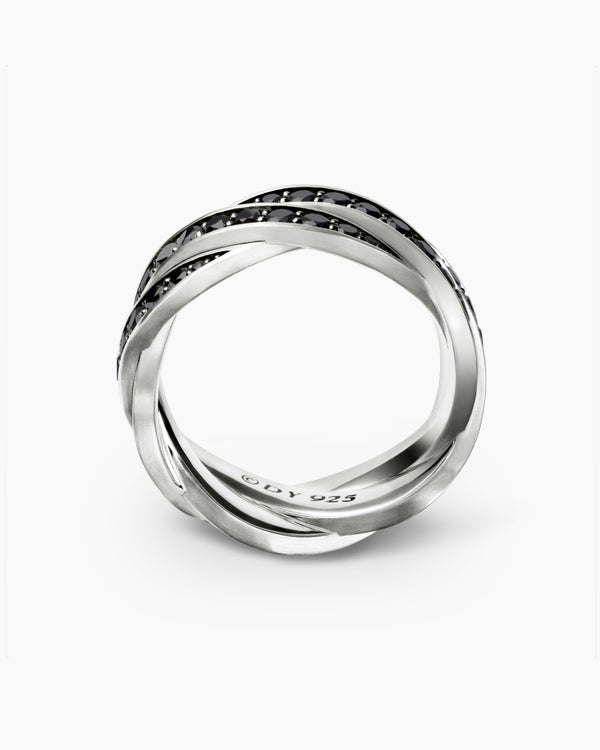 Bague bande de DY Helios en argent sterling, 9 mm