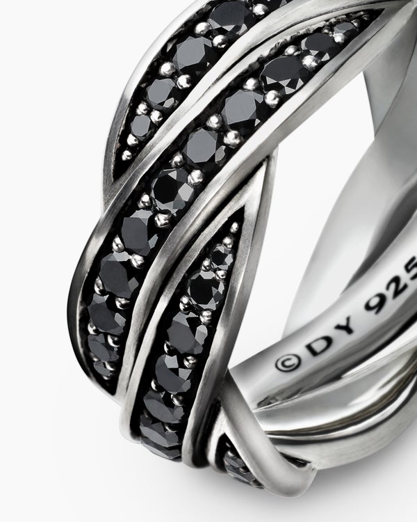 Bague bande de DY Helios en argent sterling, 9 mm