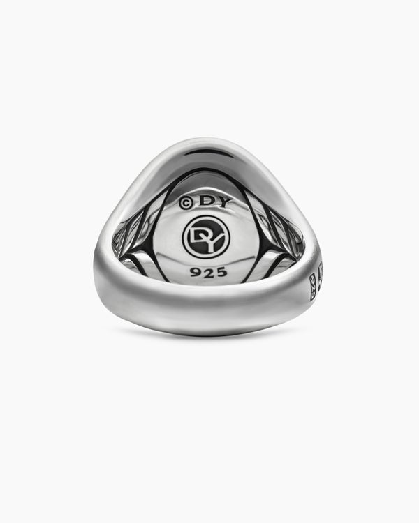 Bague chevalière loup Petrvs en argent sterling, 21,5 mm