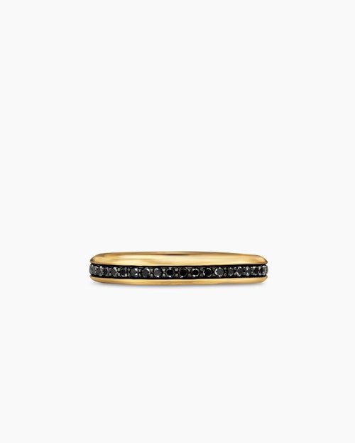 Mens Beveled Band Ring in 18K Yellow Gold, 3.5mm