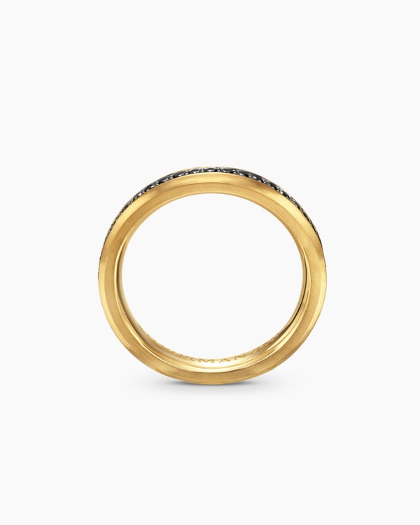 Beveled Band Ring in 18K Yellow Gold, 3.5mm