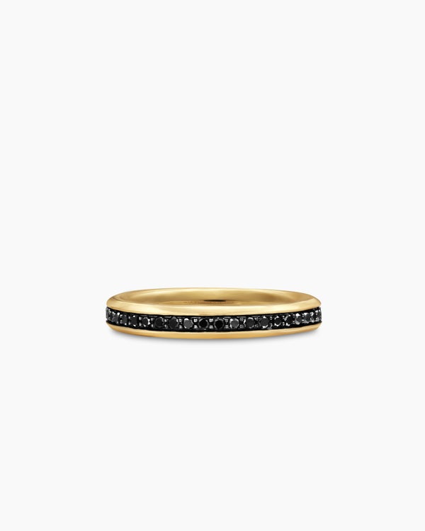 Beveled Band Ring in 18K Yellow Gold, 3.5mm