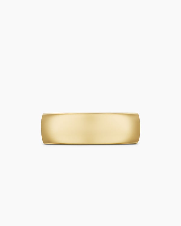 Streamline Band Ring in 18K Yellow Gold, 8mm