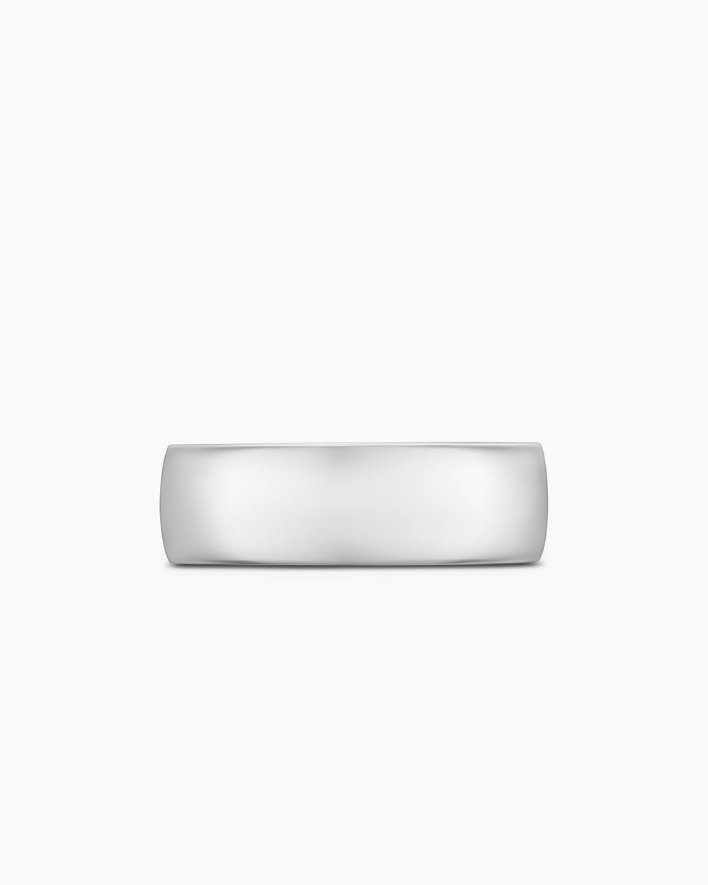 Mens Streamline® Band Ring in Platinum, 8mm