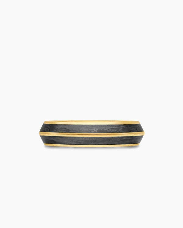 Knife Edge Band Ring in 18K Yellow Gold, 6mm