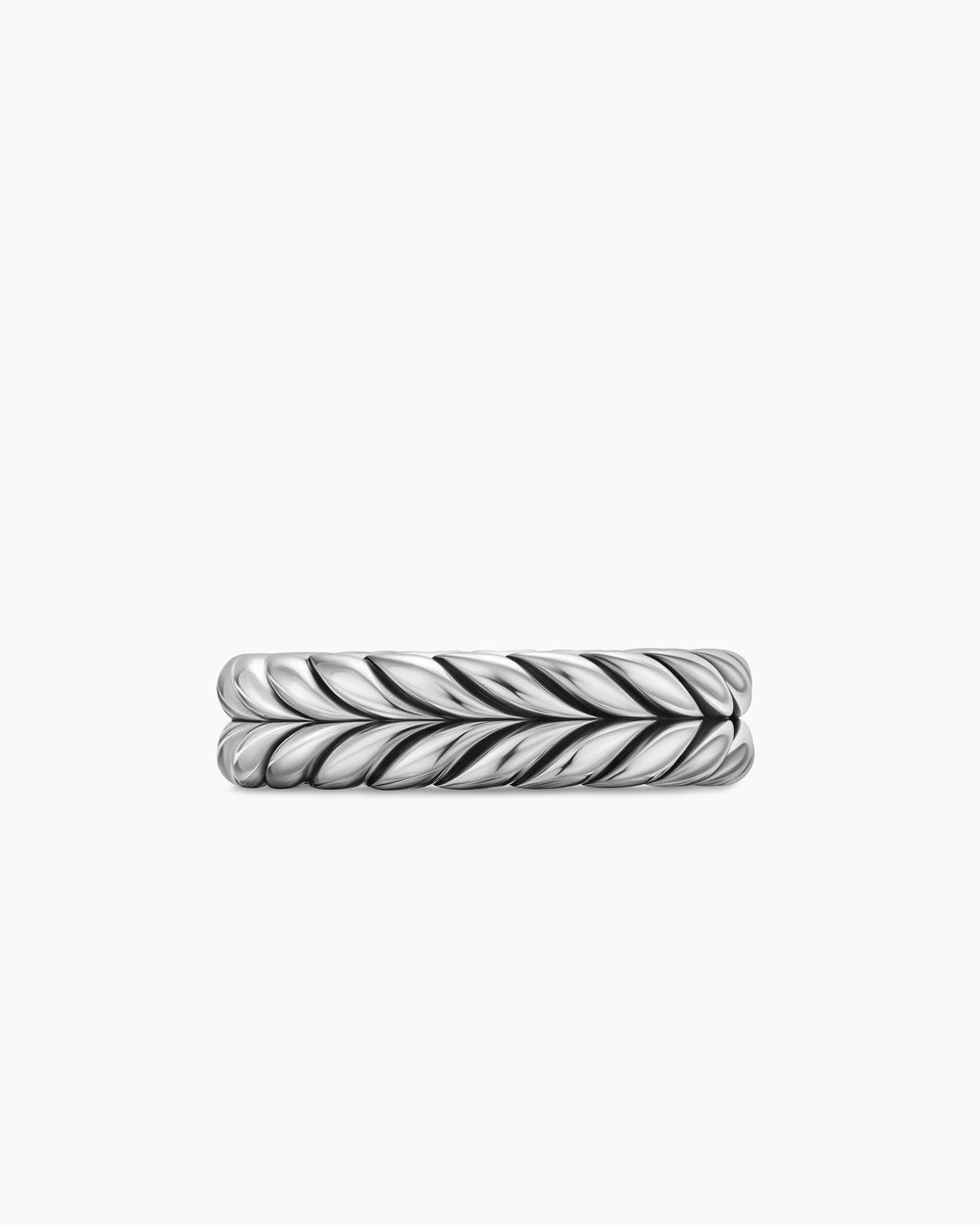 Anneau Chevron en argent sterling, 6,2 mm hommes