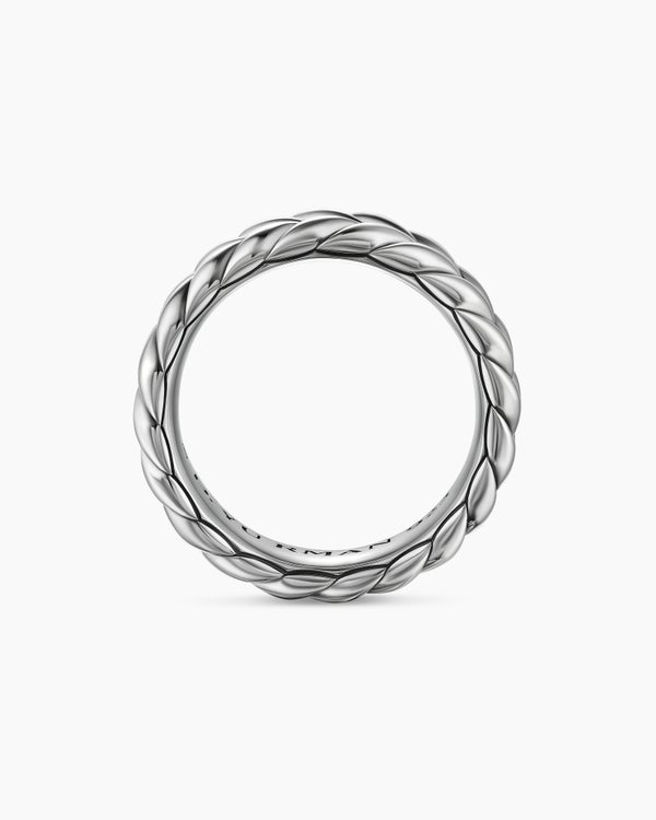 Anneau Chevron en argent sterling, 6,2 mm