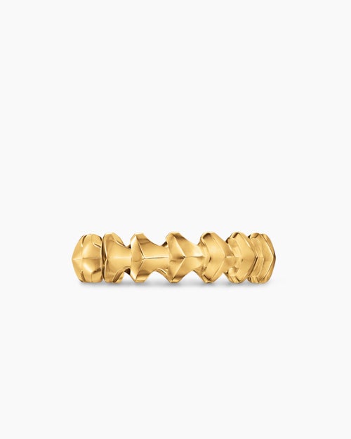 Mens Armory® Band Ring in 18ct Yellow Gold, 6.2mm