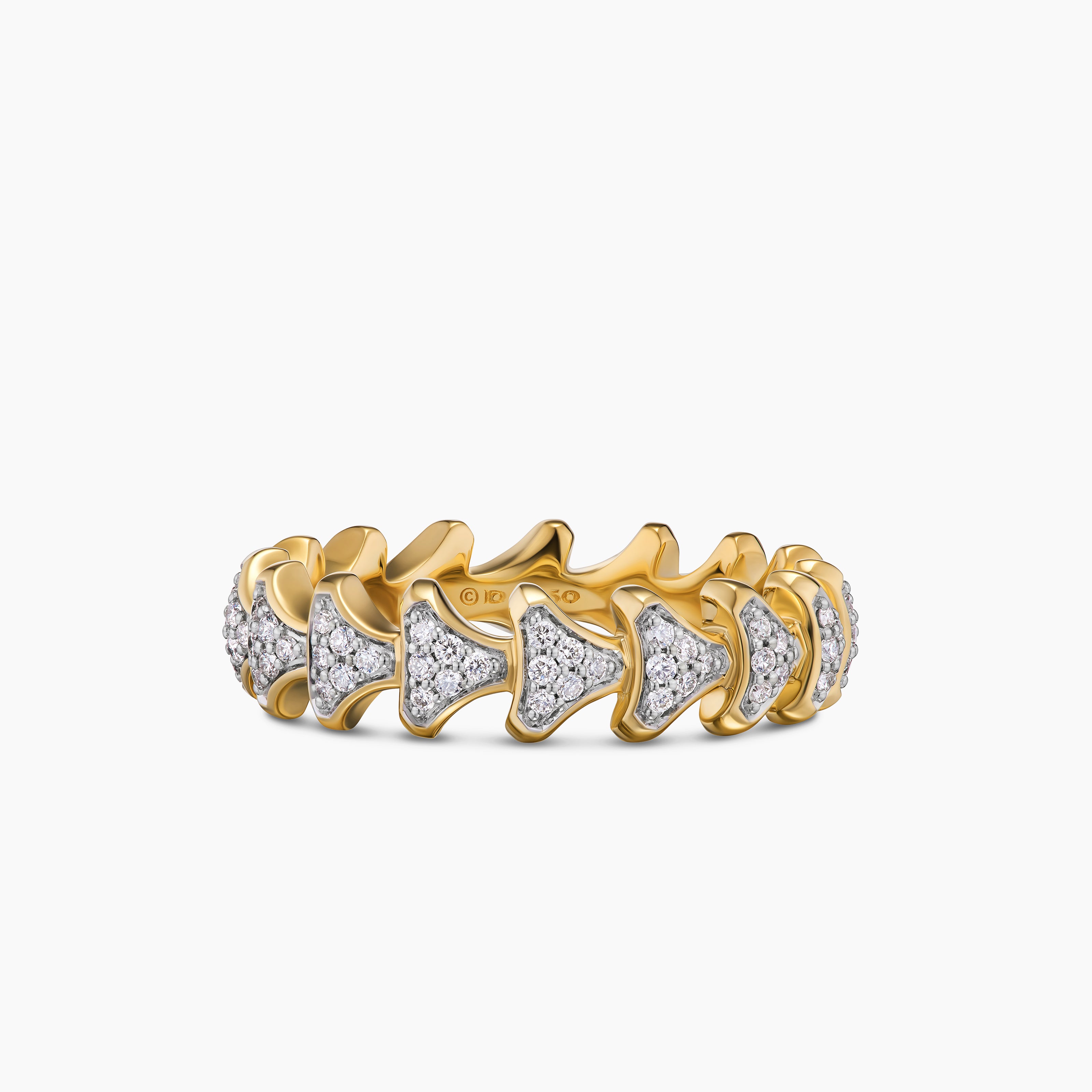Anneau Armory en or jaune 18 carats, 6,2 mm hommes 