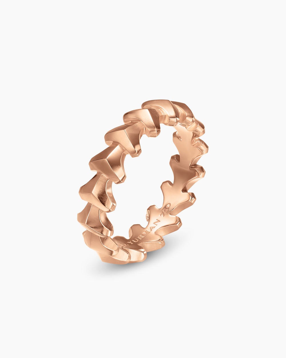 Mens Armory® Band Ring in 18K Rose Gold, 6.2mm