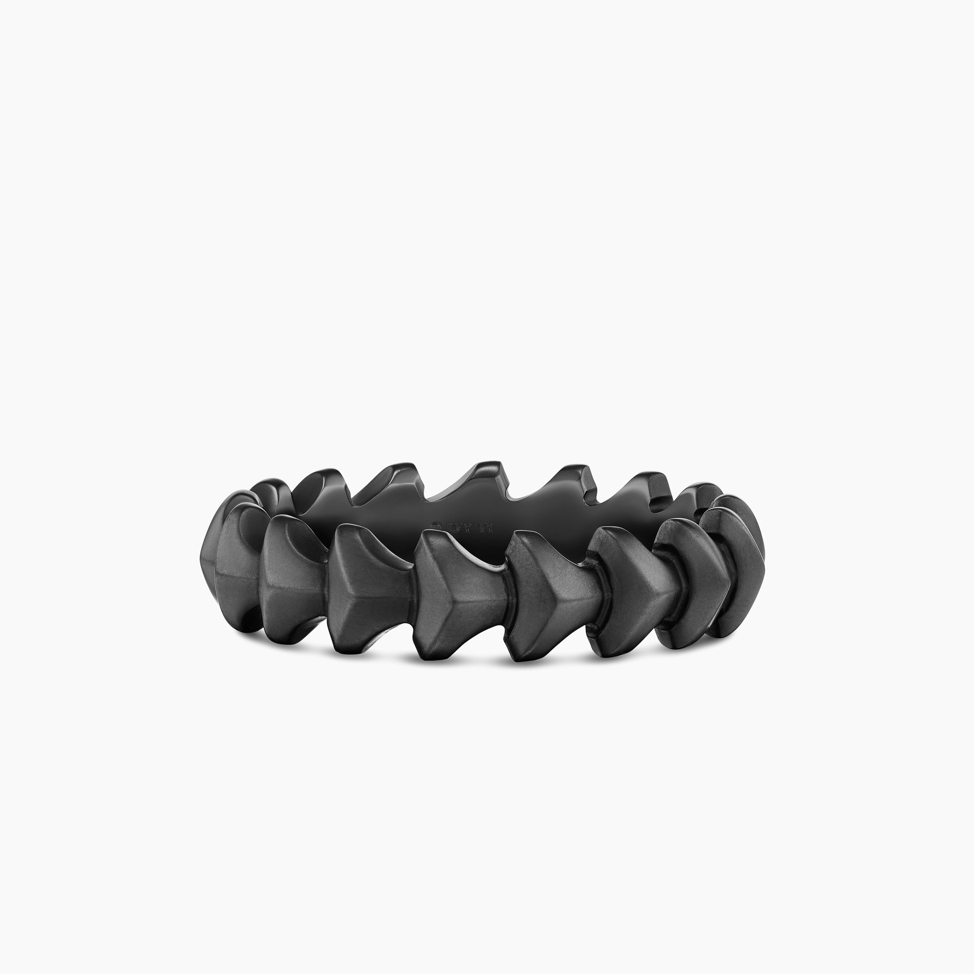 Anneau Armory en titane noir, 6,2 mm homme 