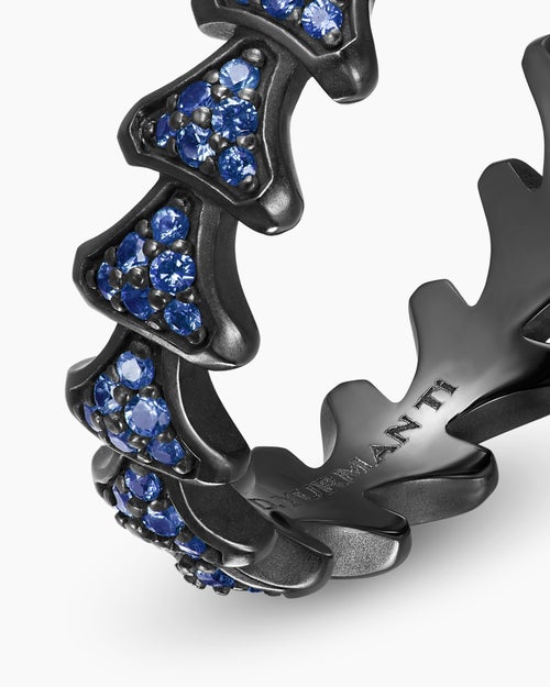 Mens Armory Band Ring in Black Titanium, 6.2mm