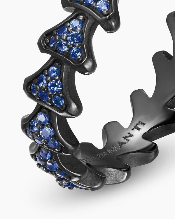 Armory Band Ring in Black Titanium, 6.2mm