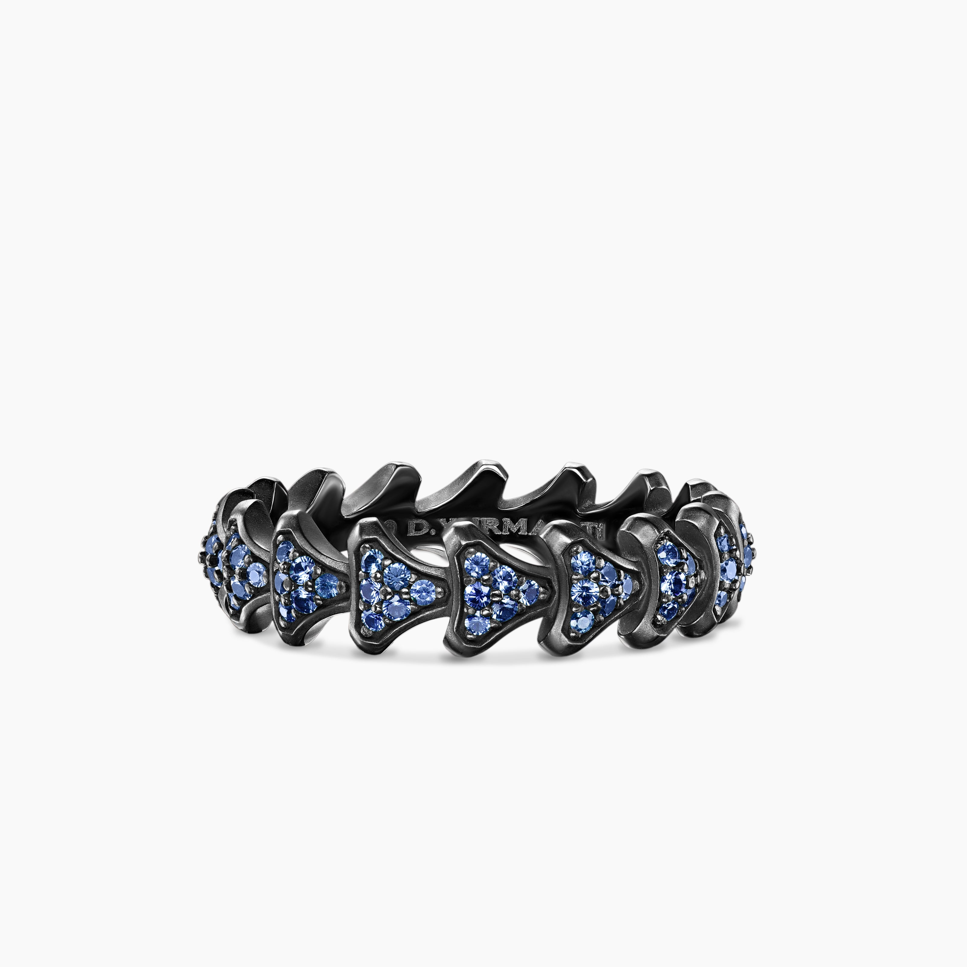 Mens Armory Band Ring in Black Titanium, 6.2mm