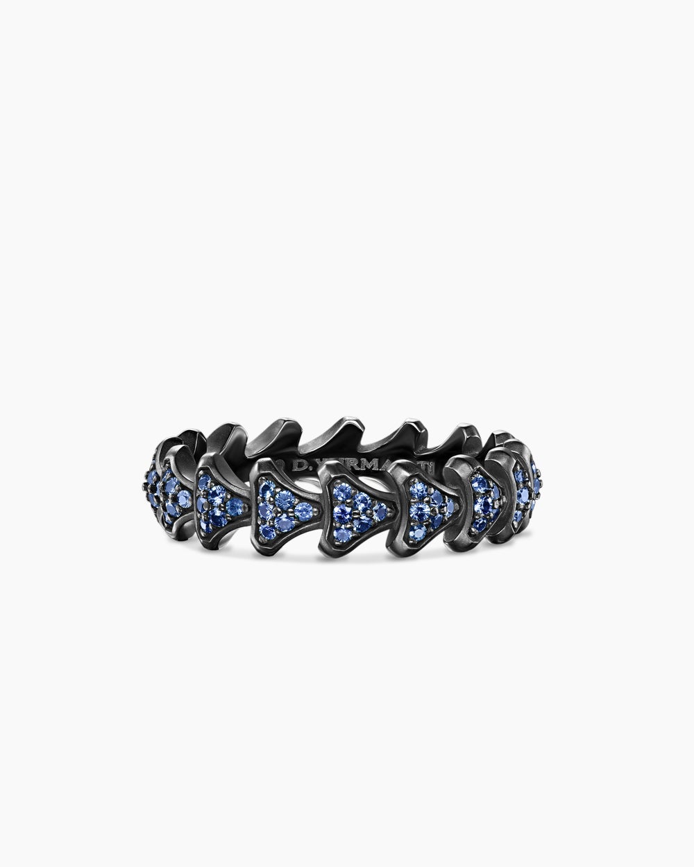 Mens Armory Band Ring in Black Titanium, 6.2mm