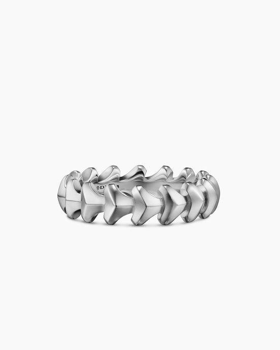 Armoury® Band Ring in Sterling Silver, 6.2mm