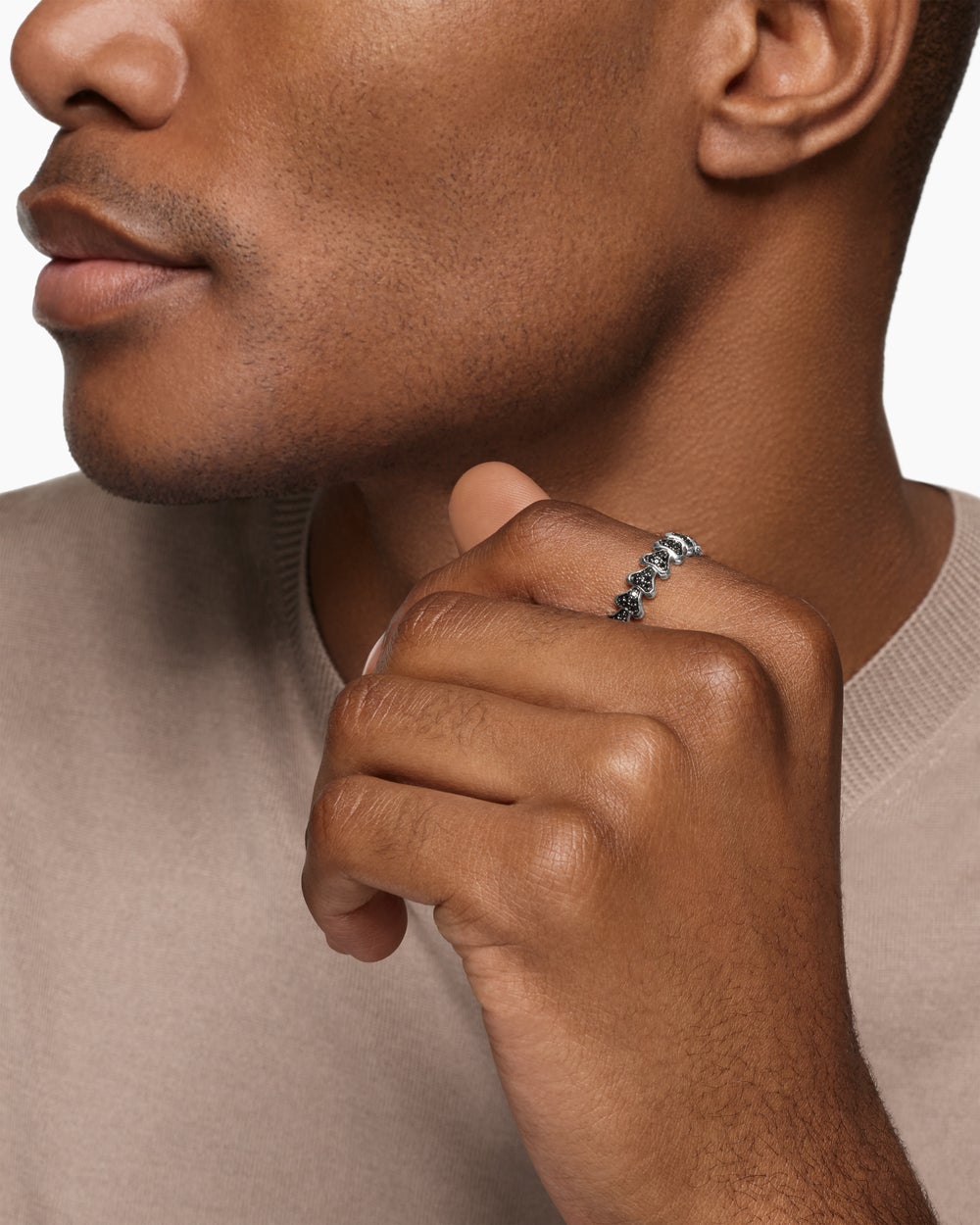 Anneau Armory en argent sterling, 6,2 mm hommes