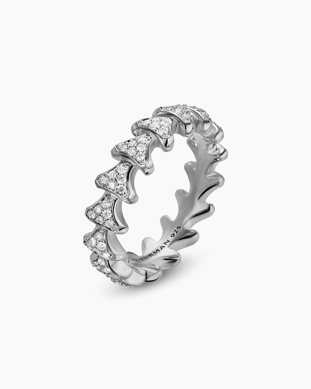 Mens Armory Band Ring in Sterling Silver, 6.2mm