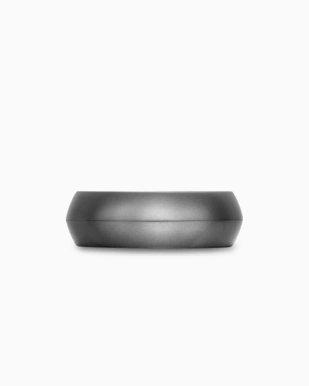 Mens Knife Edge Band Ring in Anthracite Titanium, 8mm