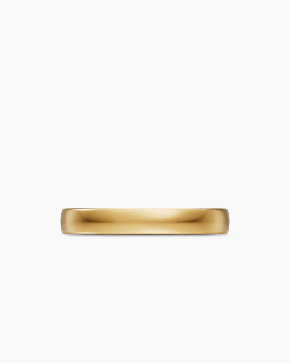 Mens Streamline Band Ring in 18K Yellow Gold, 4mm