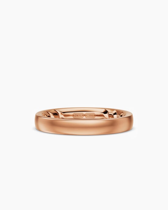 Streamline® Band Ring in 18K Rose Gold, 4mm