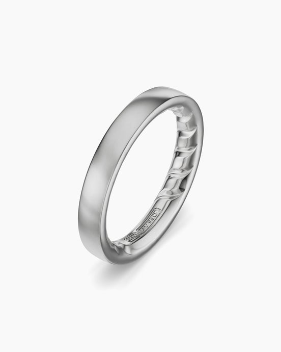 Streamline® Band Ring in Platinum, 4mm
