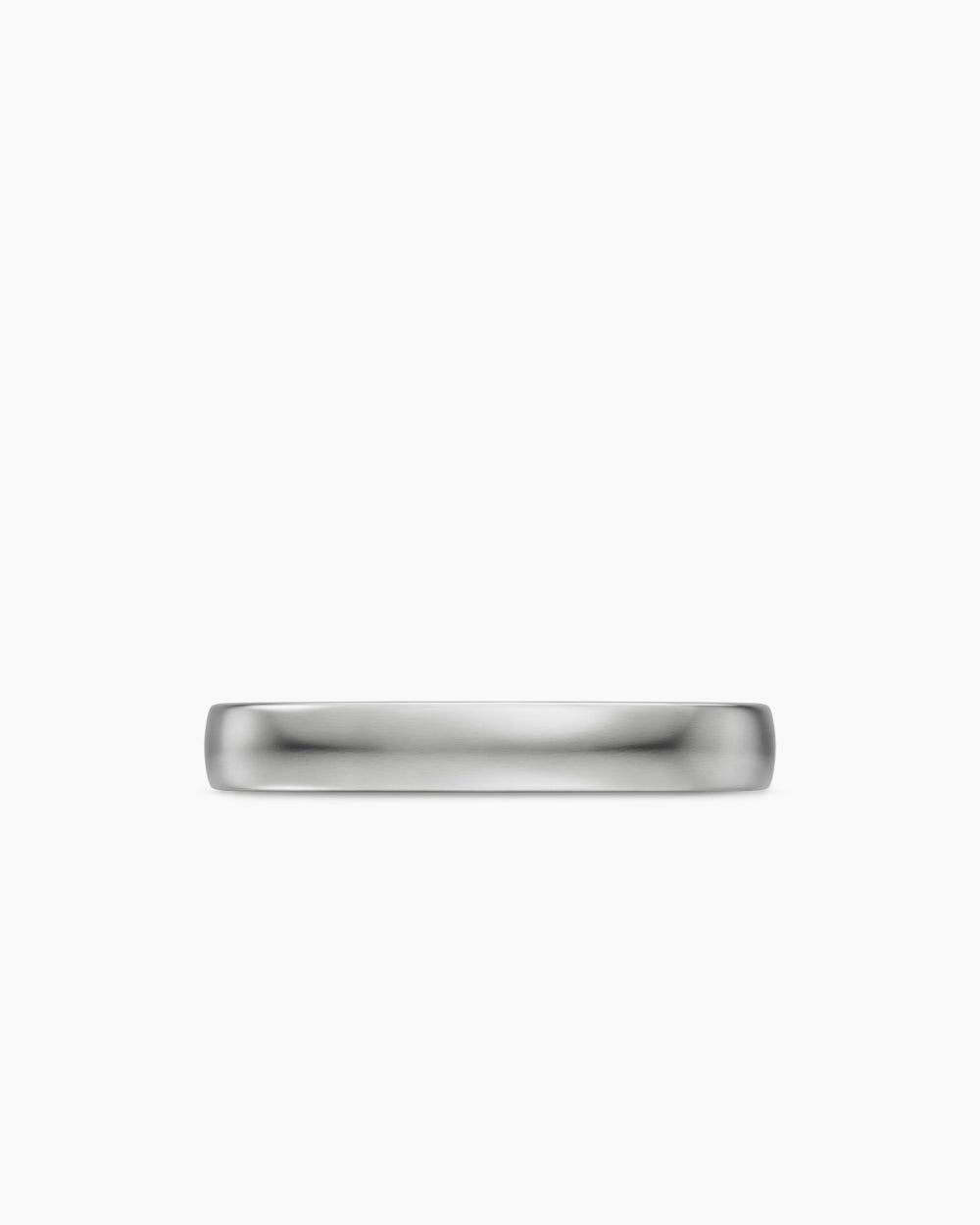 Mens Streamline Band Ring in Platinum, 4mm