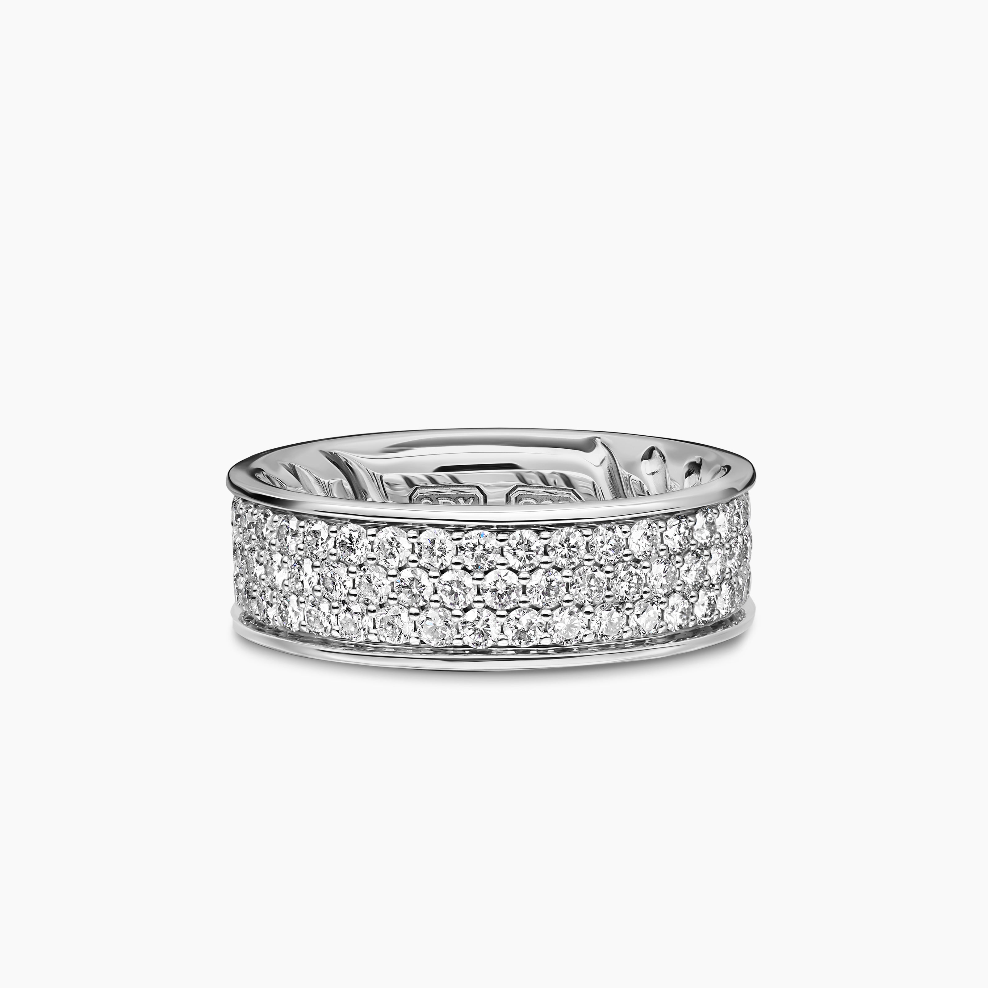 Anneau Streamline en argent massif, 7,6 mm homme 