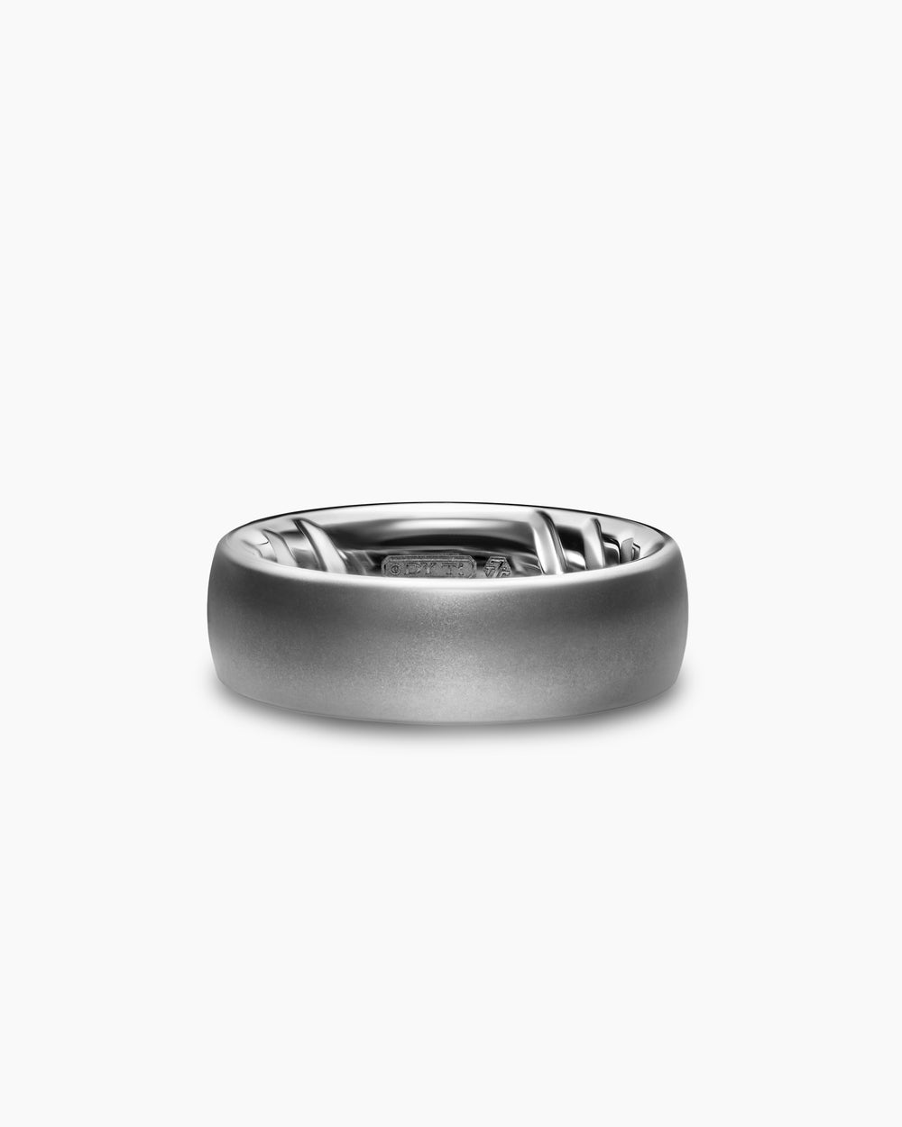 Anneau Streamline en titane anthracite, 7,6 mm hommes