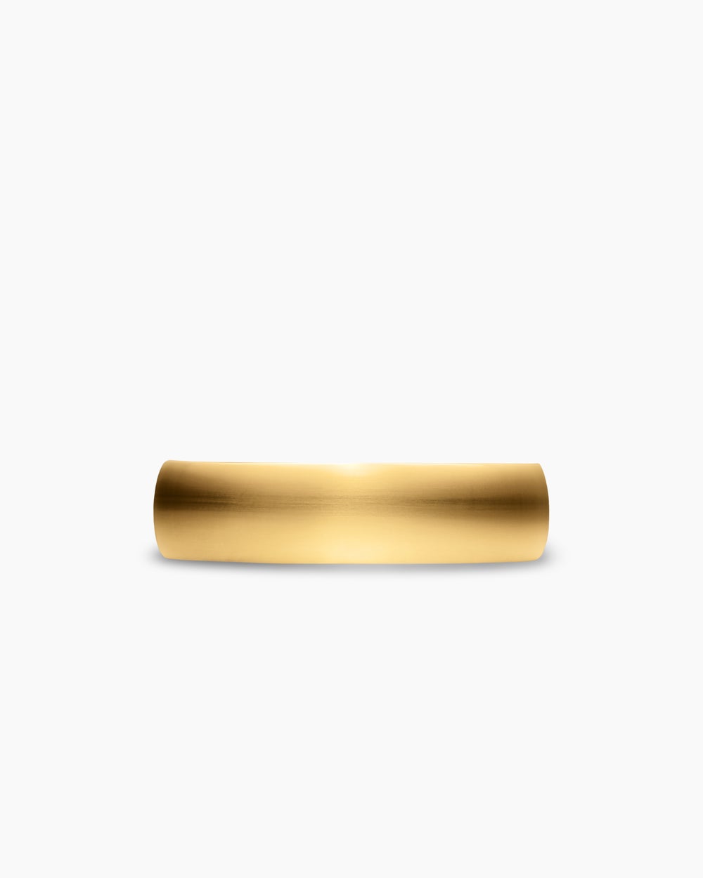 Mens Streamline Band Ring in 18K Yellow Gold, 6.2mm