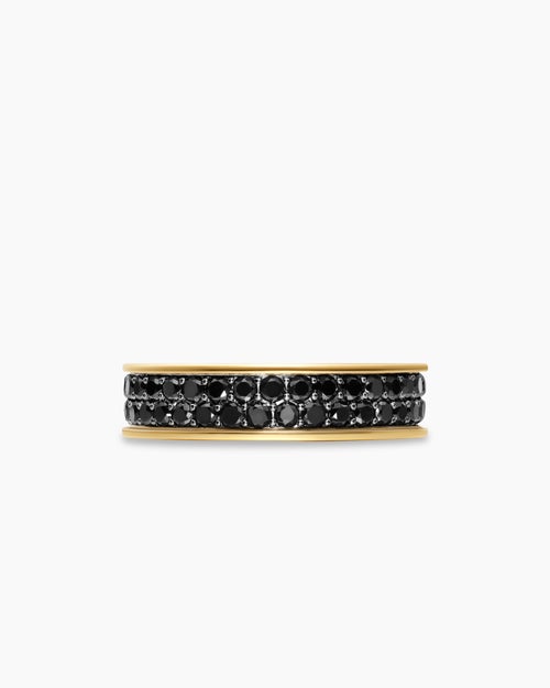Mens Streamline Band Ring in 18K Yellow Gold, 6.2mm