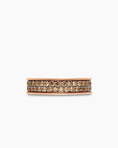 Anneau Streamline en or rose 18 carats, 6,2 mm hommes