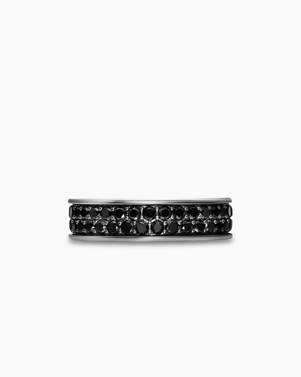 Mens Streamline Band Ring in Sterling Silver, 6.2mm