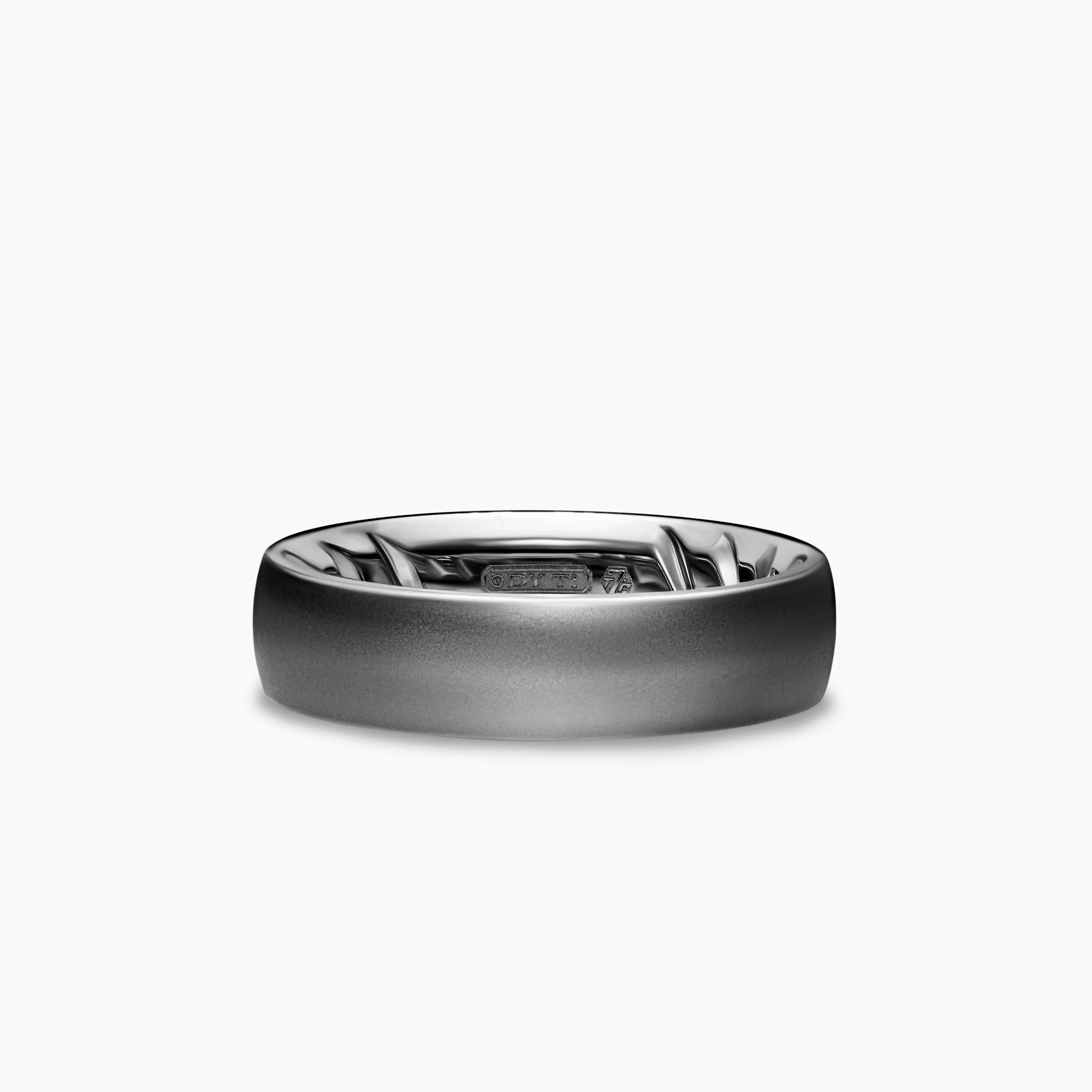 Mens Streamline Band Ring in Anthracite Titanium, 6.2mm