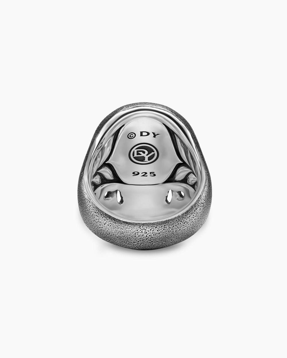 Mens Memento Mori Skull Ring in Sterling Silver, 30.5mm