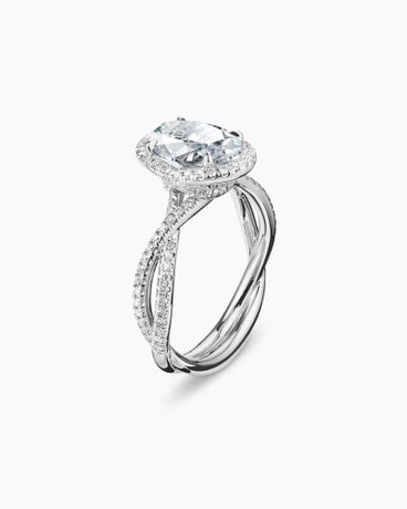 DY Lanai Engagement Ring in Platinum, Oval