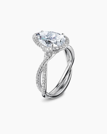 DY Lanai Engagement Ring in Platinum, Pear