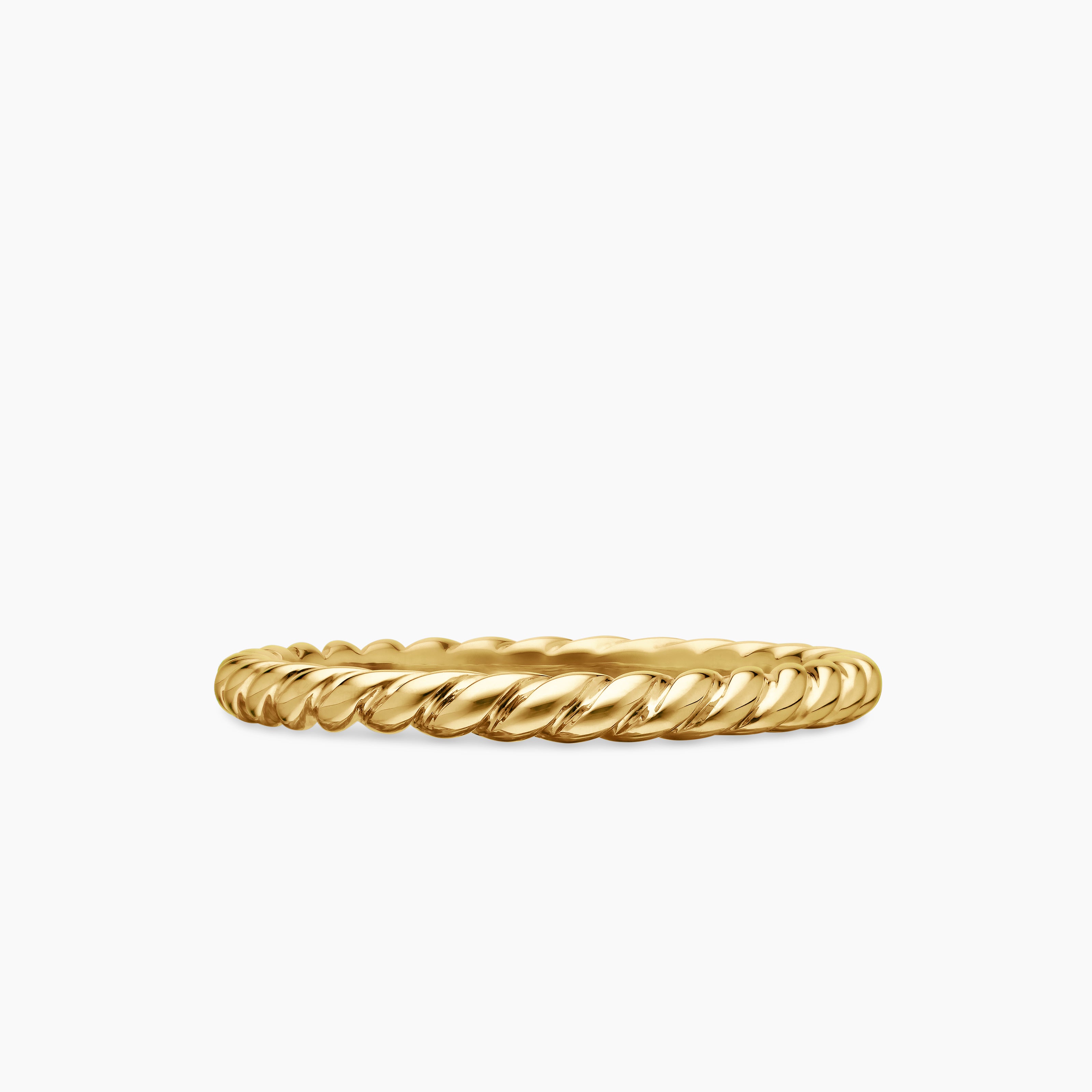 Womens DY Cable Band Ring in 18K Yellow Gold, 3mm