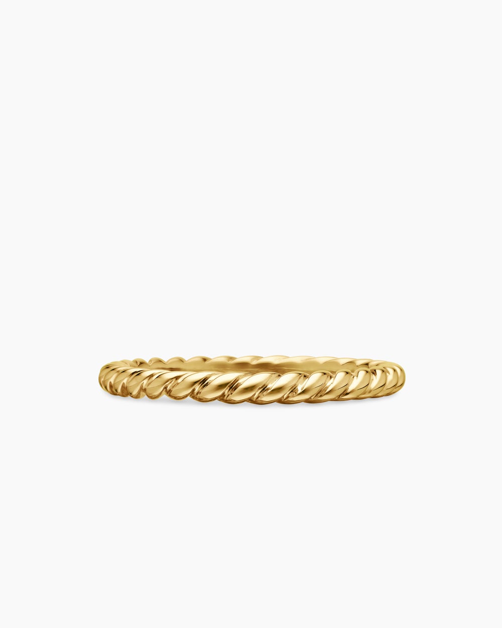 Womens DY Cable Band Ring in 18K Yellow Gold, 3mm