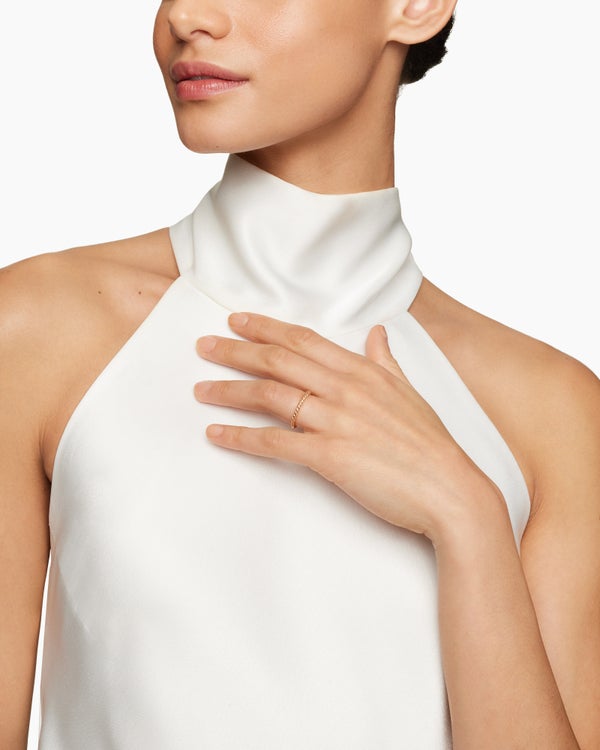 Anneau DY Cable en or rose 18 carats, 3 mm