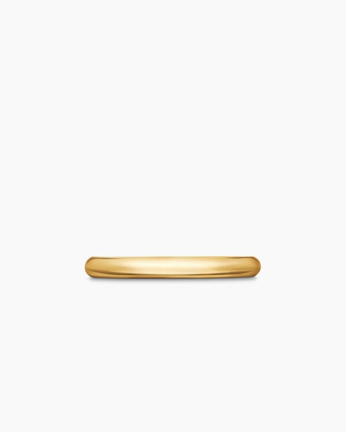 Womens DY Eden Band Ring in 18K Yellow Gold, 2.5mm