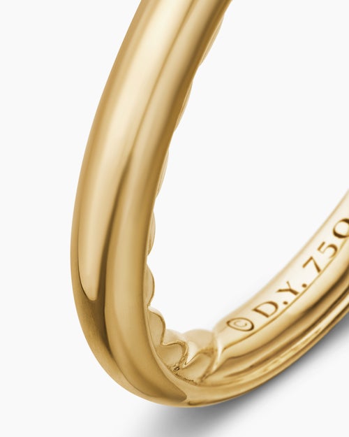 Womens DY Eden Band Ring in 18K Yellow Gold, 2.5mm