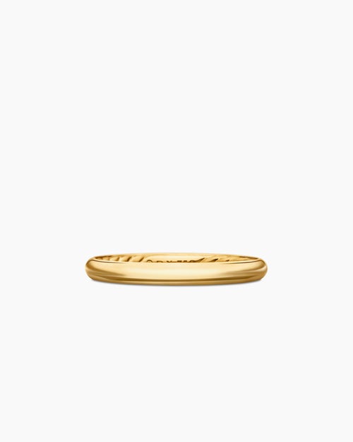 Womens DY Eden Band Ring in 18K Yellow Gold, 2.5mm