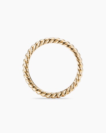 DY Cable Band Ring in 18K Yellow Gold, 2.45mm