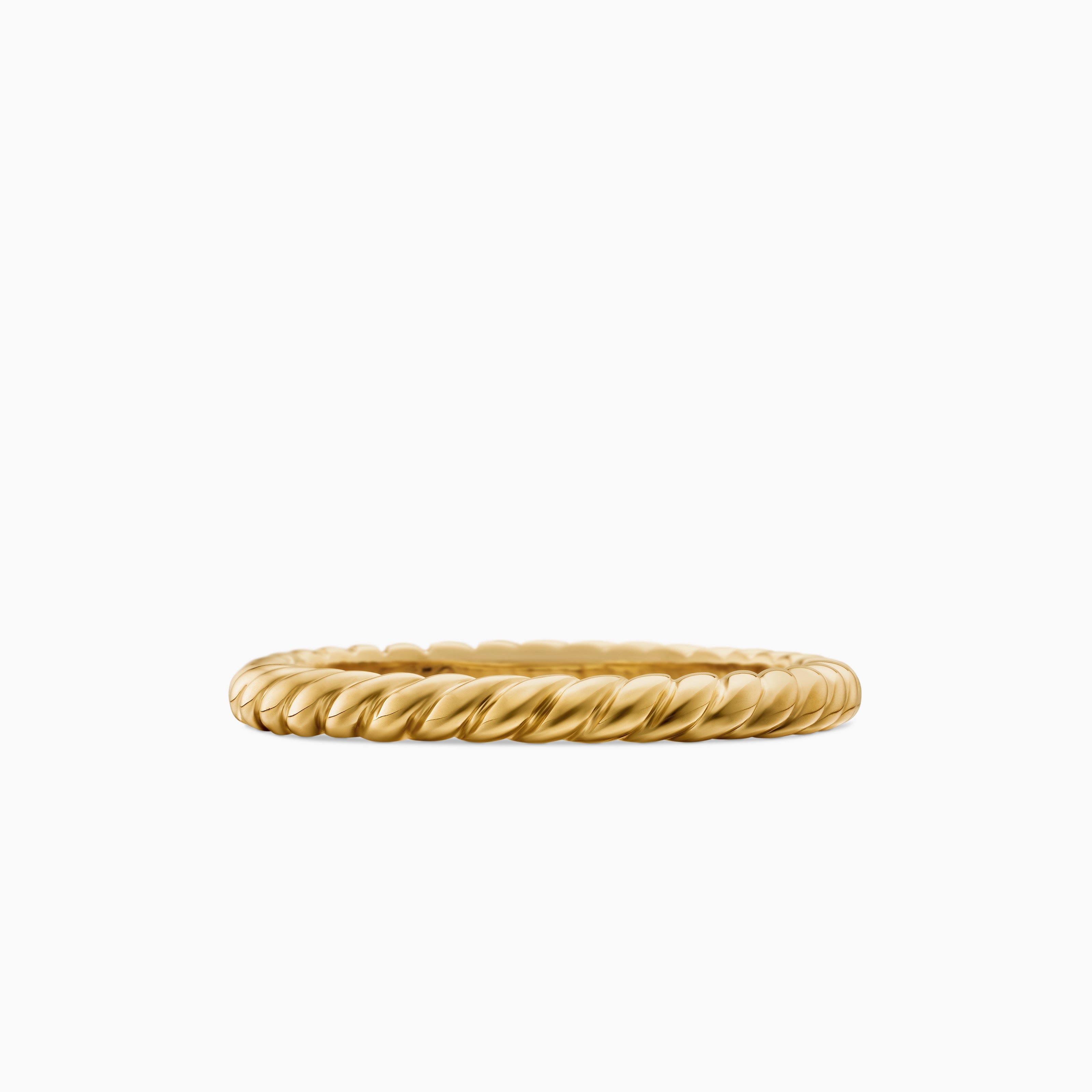 Womens DY Cable Band Ring in 18K Yellow Gold, 2.45mm