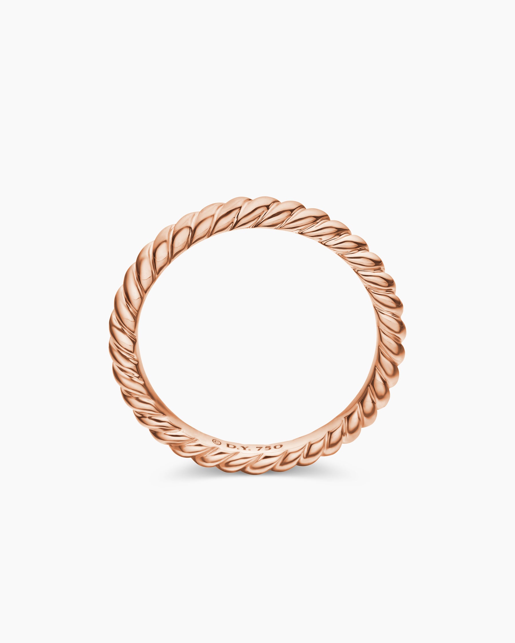 David Yurman Cable Ring: 18K Rose Gold Band
