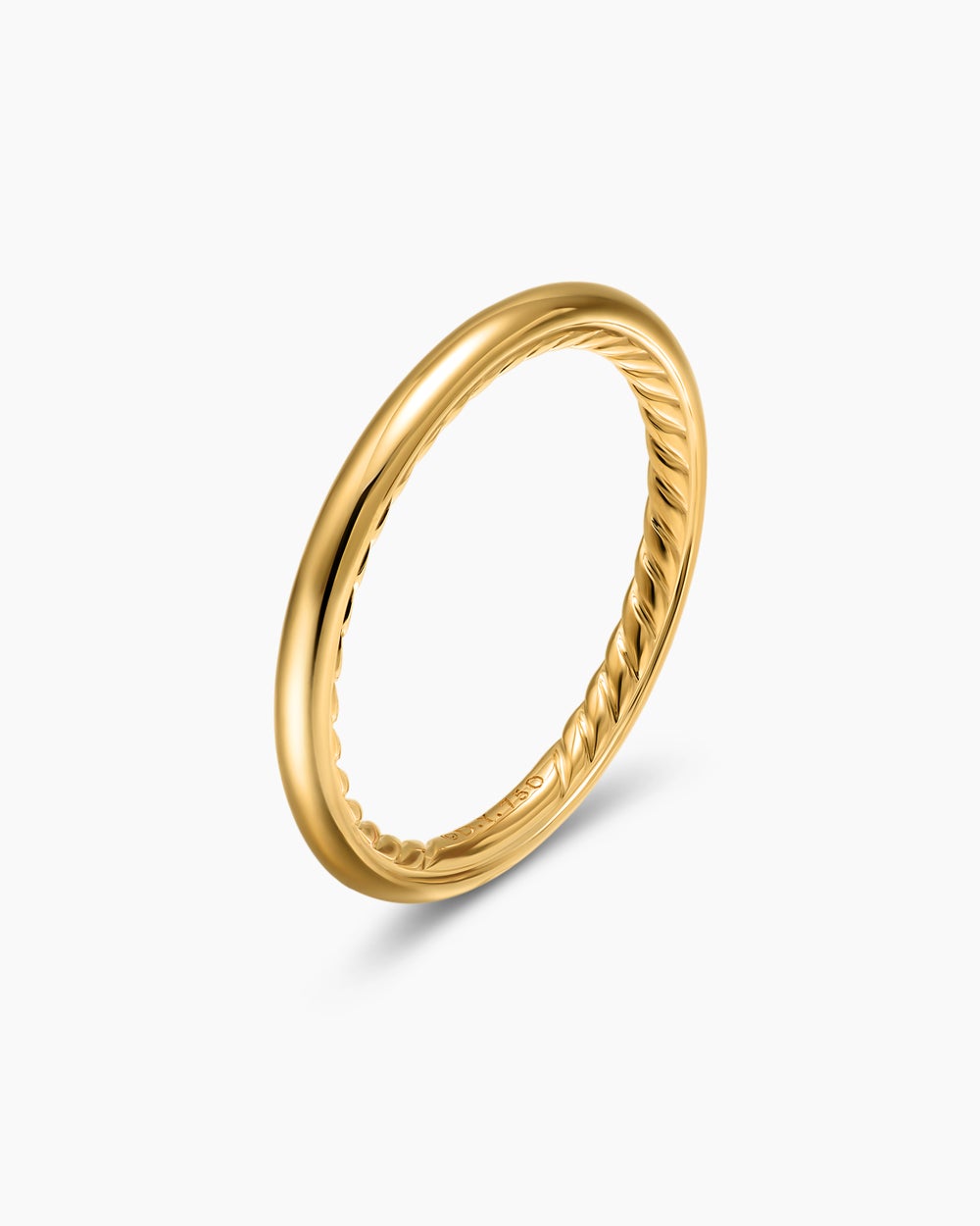 Womens DY Eden Band Ring in 18K Yellow Gold, 2mm